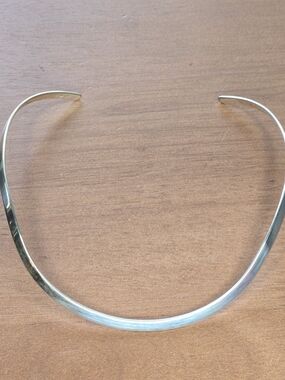 925 Sterling Silver Choker Open Back Cuff Collar Choker Silpada 1oz Necklace